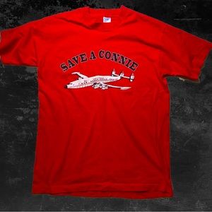 Rare Genuine 90’s Vintage Single Stitch SAVE A CONNIE T-shirt